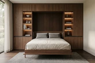 design murphy bed plans with shop drawings cut list and cnc files