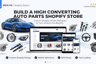 build high converting shopify auto parts store automotive website