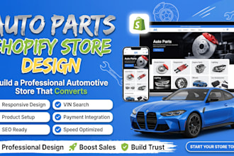build high converting shopify auto parts store automotive website