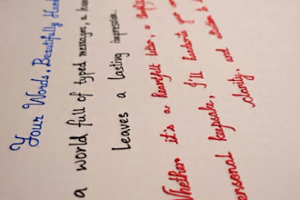 write beautiful handwritten letters and notes