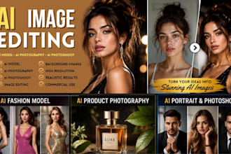 create ai image editing, ai model, ai photography, ai photoshoot, ai image