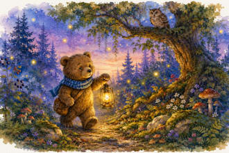 draw watercolor or digital illustration and children book illustration for KDP