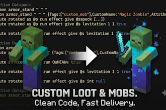 create custom datapacks and resourcepacks for minecraft