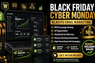 prepare your klaviyo flows and campaigns for black friday cyber monday