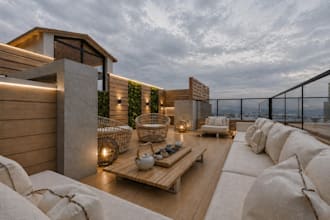 revamp 3d rooftop lounge,aesthetic design,lounge exterior,3d outdoor landscape