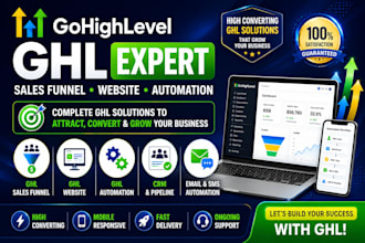 build gohighlevel sales funnel, website