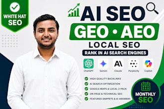 do monthly GEO, aeo, SEO backlinks for ai search rankings