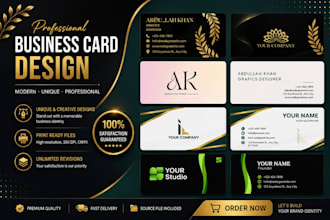 design a modern professional business card