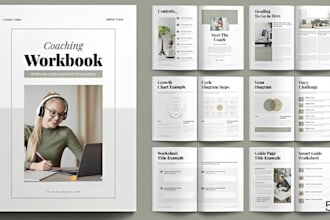 write a coaching workbook, client guide and training manual