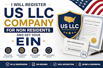 register US llc company for non residents and get your ein