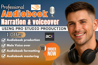 be american male voice artist, elearning voice over, acx audiobook fiction novel
