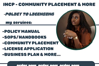 set up developmental disability, community placement plan, ihcp, policy manual