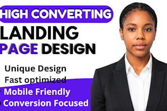 create a sales landing page optimized for higher conversion