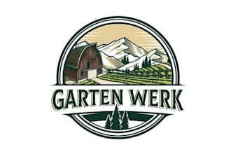 design custom landscaping lawn company logo