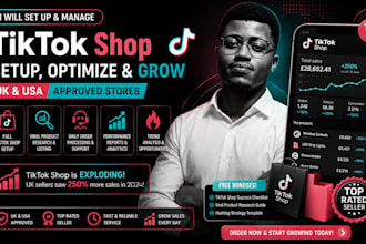 setup and manage USA UK tiktok shop store