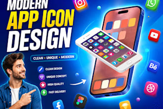 design a professional app icon for your mobile app