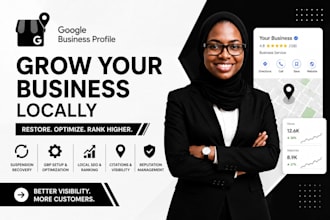setup google my business, optimize and reinstate gmb, gmb profile verification