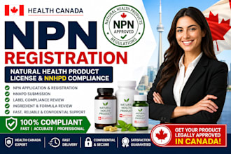 help you register your canadian natural health product