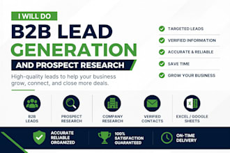 do b2b lead generation and prospect research