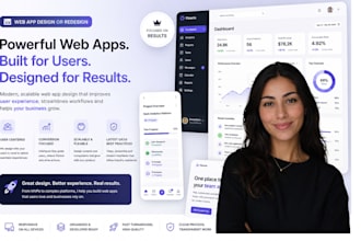 design or redesign your web app UI UX