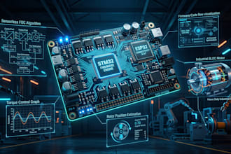 create custom bldc controller pcb with sensor integration and embedded firmware