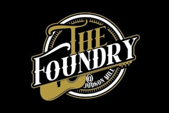 design top quality foundry music brand logo
