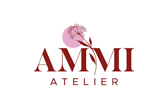 do modern floral logo design for florists flower shops