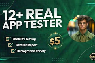 provide 12 testers for google play closed testing for 14 days 12 app testers