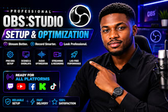 set up obs studio for streaming and recording professionally
