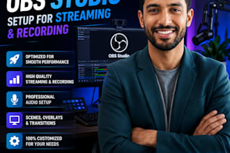 set up obs studio for streaming and recording professionally