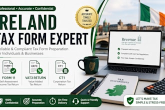 prepare ireland form 11, vat3 return, and ct1 corporation tax return