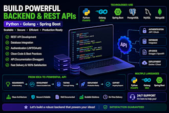 build scalable backend and rest API