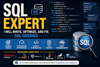 write sql queries for your database