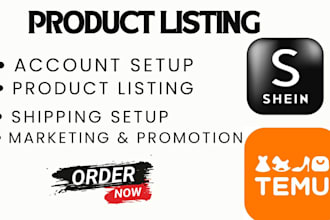 do temu product listing shein bulk product upload with SEO listing optimization