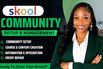 skool community setup skool credit repair community skool course creation skool
