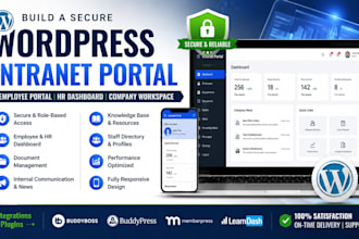 develop a wordpress intranet, employee portal and HR dashboard