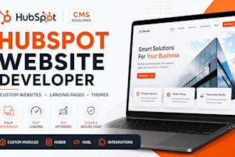 develop hubspot webiste or landing page, setup hubspot blog