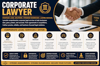 corporate lawyer for mou,loi,merger,bylaws, contracts ,acquisition, business law