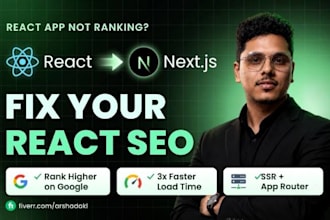 migrate your react app to next js for SEO