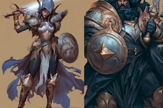 dnd character art and dnd character art
