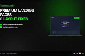 design modern single page website or professional landing page