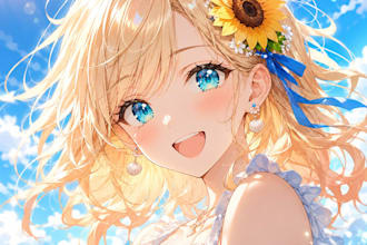 create cute anime profile icons using ai