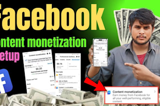 set up and manage facebook page monetization, in streams ads