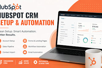 setup hubspot CRM, pipeline, workflow automation and forms