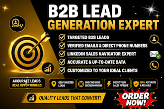 do b2b business lead generation web research and direct mobile phone number