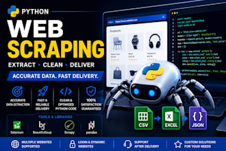 do python web scraping data extraction and automation using selenium