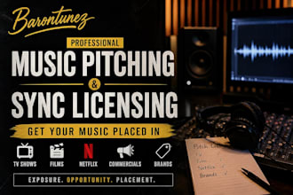 prepare and pitch your music to sync licensing opportunities, media placements
