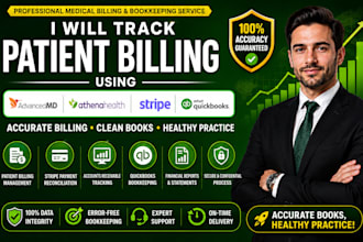 track patient billing using advancedmd athenahealth stripe and quickbooks