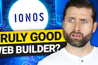 build ionos website, ionos website redesign, looka website redesign, do goddady
