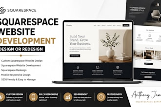 do squarespace website development, build squarespace design or redesign